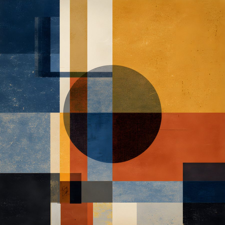 Circle and Block No. 1 print